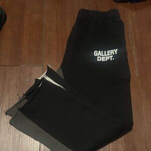 Gallery Dept Black and Yellow Label Pants